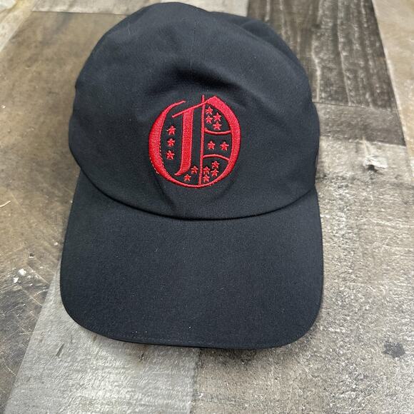 LULULEMON Black HatsAdjustable Straps Gym L/XL Black/Red With A Logo - Picture 1 of 11